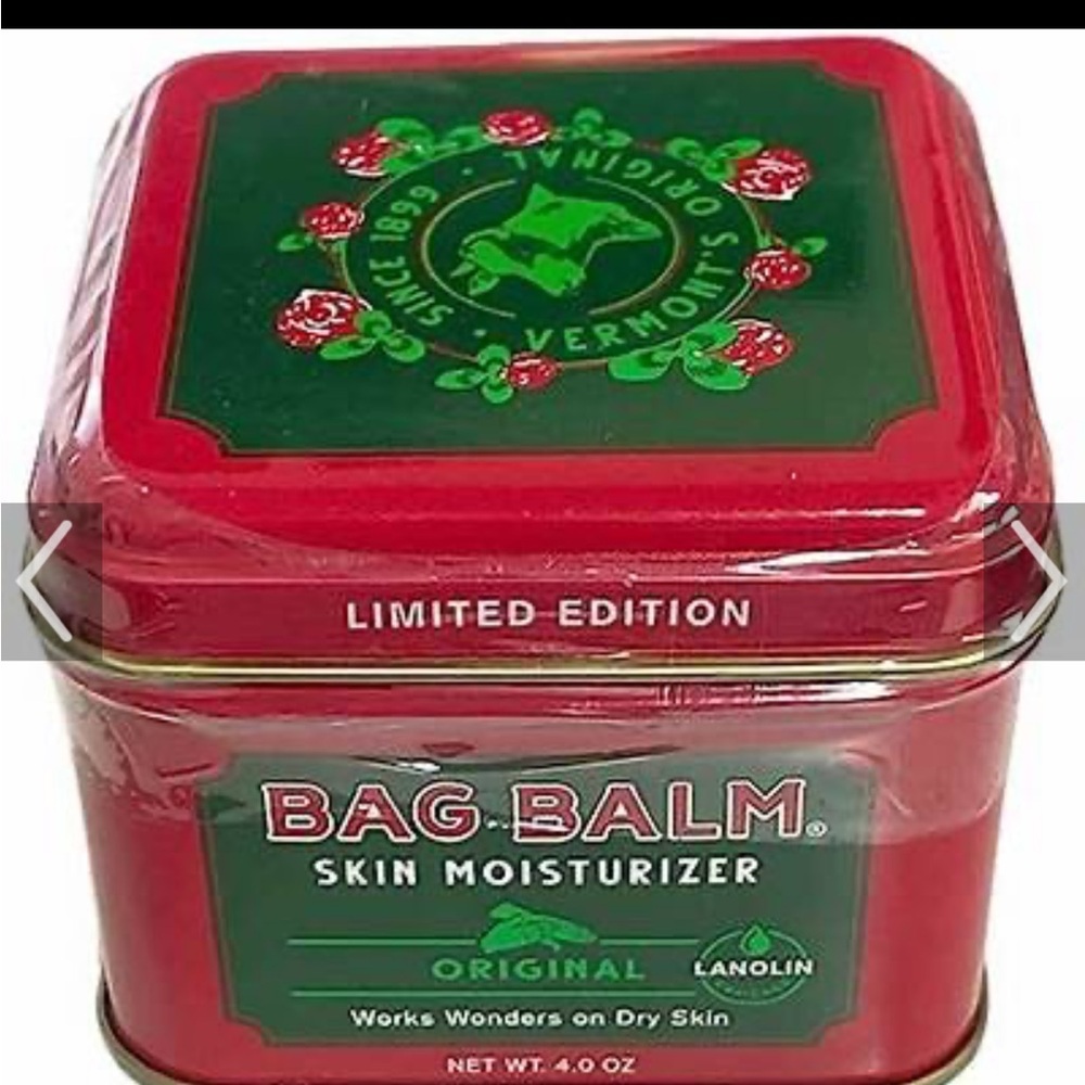 Bag Balm Skin Moisturizer Original Tin Box - 4 oz Limited Edition Red Tin NEW